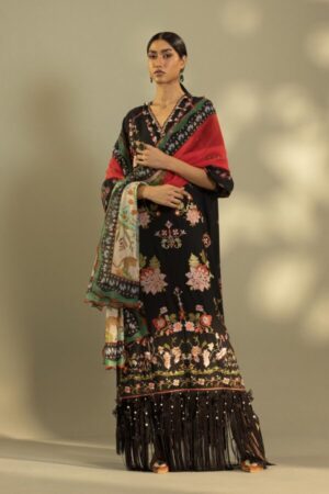 My Fashion Road Sana Safinaz Embroidered Muzlin Unstitched Suit – SS6