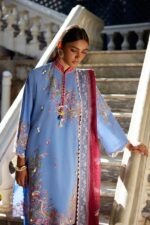 My Fashion Road Sana Safinaz Embroidered Muzlin Unstitched Suit – SS16