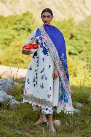 My Fashion Road Sana Safinaz Embroidered Muzlin Unstitched Suit – SS15
