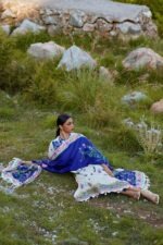 My Fashion Road Sana Safinaz Embroidered Muzlin Unstitched Suit – SS15