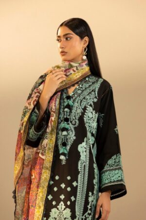 My Fashion Road Sana Safinaz Embroidered Muzlin Unstitched Suit – SS12