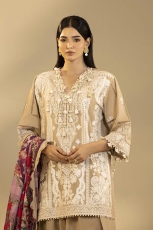 My Fashion Road Sana Safinaz Embroidered Muzlin Unstitched Suit – SS11