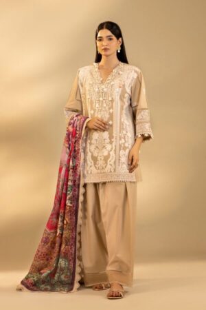 My Fashion Road Sana Safinaz Embroidered Muzlin Unstitched Suit – SS11