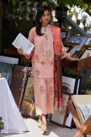 My Fashion Road Sana Safinaz Embroidered Muzlin Unstitched Suit – SS9