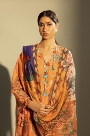 My Fashion Road Sana Safinaz Embroidered Muzlin Unstitched Suit – SS7