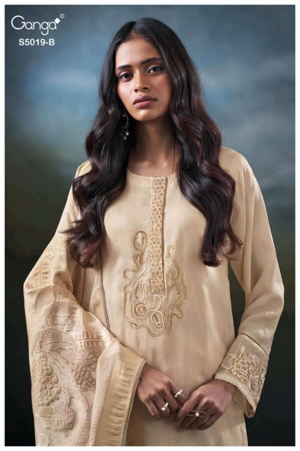 My Fashion Road Ganga Fashion Anshika Designer Pure Bemberg Silk Suit | S5019 – B