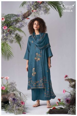 My Fashion Road Ganga Fashion Cazira Fancy Cotton Satin Salwar Suit | S5102 – A