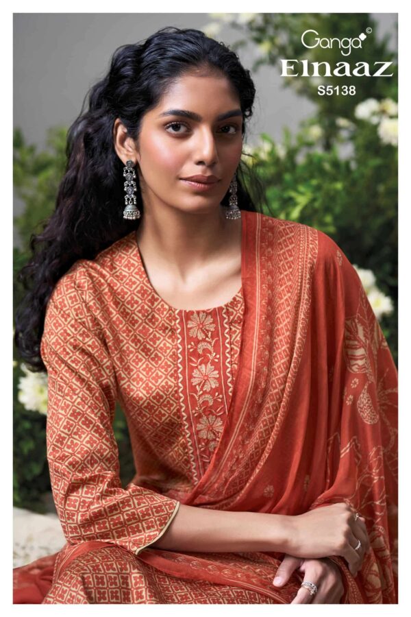 My Fashion Road Ganga Fashion Elnaaz Premium Cotton Satin Salwar Suit | S5138 – B