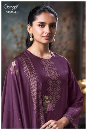 My Fashion Road Ganga Fashion Evyra Pure Russian Silk Salwar Suit | S5189 – A