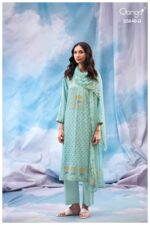 My Fashion Road Ganga Fashion Faanvi Exclusive Cotton Satin Premium Suit | S5048 – D