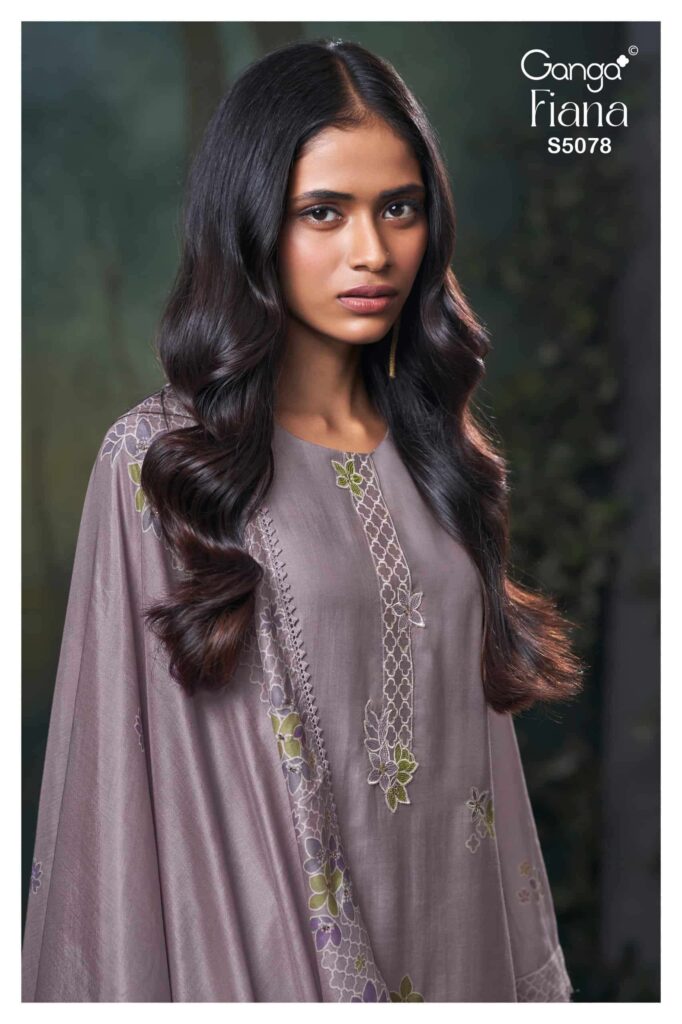My Fashion Road Ganga Fashion Fiana Partywear Style Pure Bemberg Silk Suit | 5078 – B