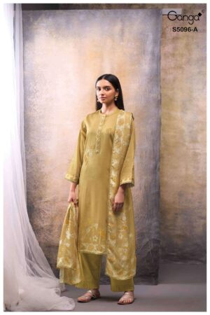My Fashion Road Ganga Fashion Gitisha Premium Cotton Satin Suit | S5096 – A