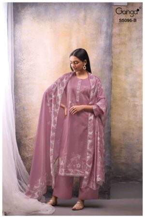 My Fashion Road Ganga Fashion Gitisha Premium Cotton Satin Suit | S5096 – B