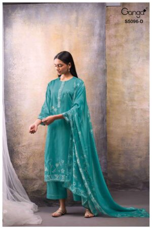 My Fashion Road Ganga Fashion Gitisha Premium Cotton Satin Suit | S5096 – D
