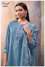 My Fashion Road Ganga Fashion Gitisha Premium Cotton Satin Suit | S5096 – C