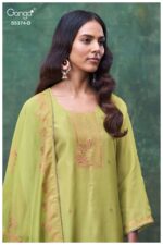My Fashion Road Ganga Fashion Hiyana Pure Woven Silk Designer Suit Set | S5374 – D
