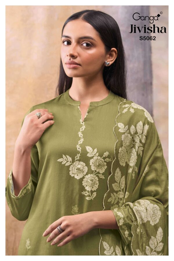 My Fashion Road Ganga Fashion Jivisha Premium Cotton Satin Dress | S5062 – D