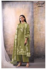 My Fashion Road Ganga Fashion Jivisha Premium Cotton Satin Dress | S5062 – D