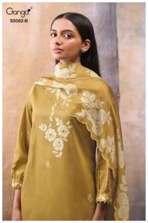 My Fashion Road Ganga Fashion Jivisha Premium Cotton Satin Dress | S5062 – B