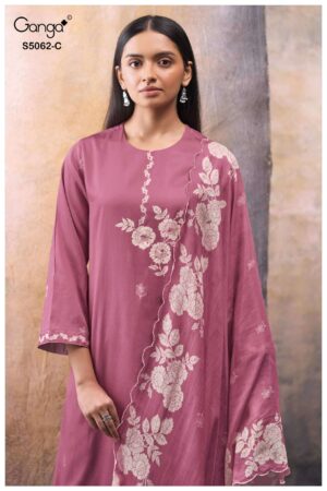 My Fashion Road Ganga Fashion Jivisha Premium Cotton Satin Dress | S5062 – c