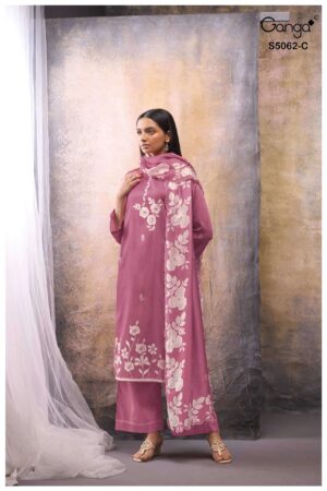 My Fashion Road Ganga Fashion Jivisha Premium Cotton Satin Dress | S5062 – c