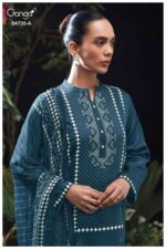 My Fashion Road Ganga Fashion Kiyanshi Fancy Cotton Satin Suit | S4735 – A