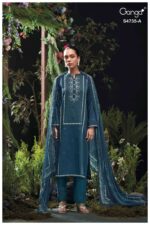My Fashion Road Ganga Fashion Kiyanshi Fancy Cotton Satin Suit | S4735 – A