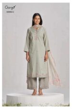 My Fashion Road Ganga Fashion Lishka Premium Cotton Satin Suit | S4984 – C