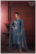 My Fashion Road Ganga Fashion Saamya Premium Cotton Satin Dress | S5149 – C