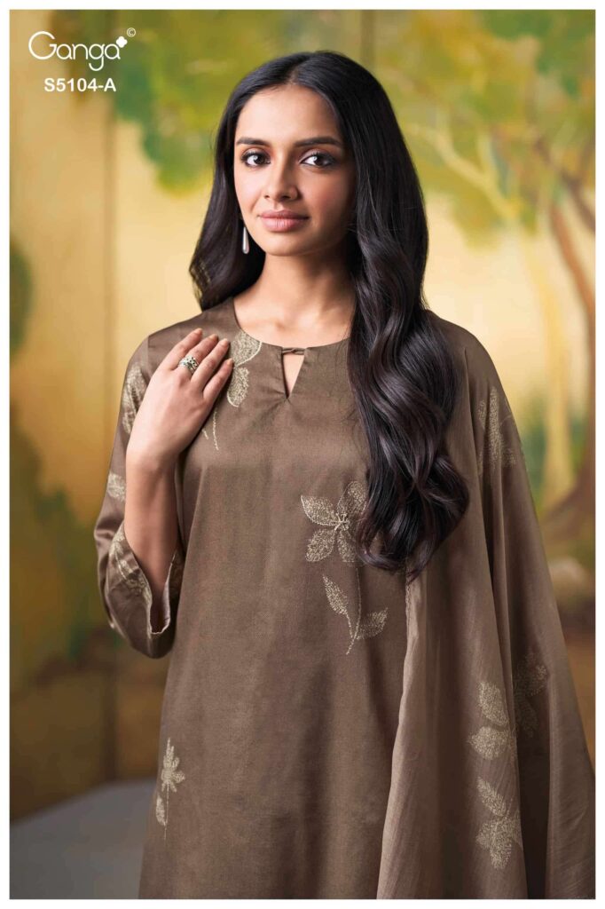 My Fashion Road Ganga Fashion Saidnya Fancy Cotton Satin Suit | S5104 – A My Fashion Road Ganga Fashion Saidnya Fancy Cotton Satin Suit | S5104 – A