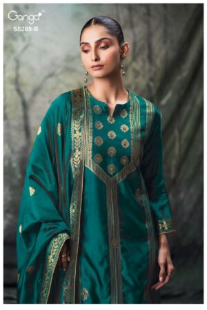 My Fashion Road Ganga Fashion Samci Designer Silk Ladies Salwar Suit | S5285 – B