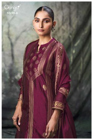 My Fashion Road Ganga Fashion Samci Designer Silk Ladies Salwar Suit | S5285 – D