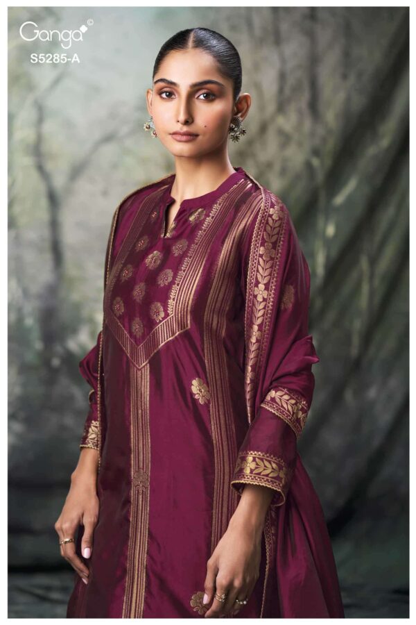 My Fashion Road Ganga Fashion Samci Designer Silk Ladies Salwar Suit | S5285 – A