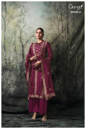 My Fashion Road Ganga Fashion Samci Designer Silk Ladies Salwar Suit | S5285 – D