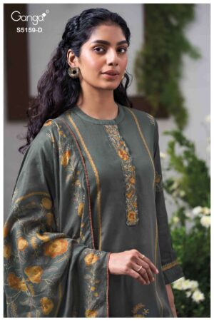 My Fashion Road Ganga Fashion Sukriti Exclusive Cotton Satin Dress | S5159 – D