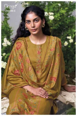 My Fashion Road Ganga Fashion Sukriti Exclusive Cotton Satin Dress | S5159 – C