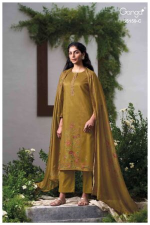 My Fashion Road Ganga Fashion Sukriti Exclusive Cotton Satin Dress | S5159 – C