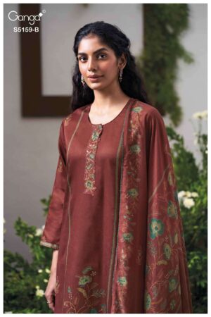 My Fashion Road Ganga Fashion Sukriti Exclusive Cotton Satin Dress | S5159 – B