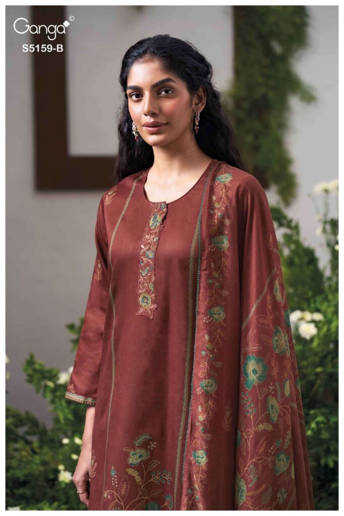 My Fashion Road Ganga Fashion Sukriti Exclusive Cotton Satin Dress | S5159 – B My Fashion Road Ganga Fashion Sukriti Exclusive Cotton Satin Dress | S5159 – B