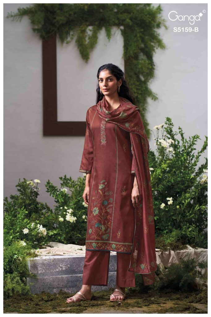 My Fashion Road Ganga Fashion Sukriti Exclusive Cotton Satin Dress | S5159 – B