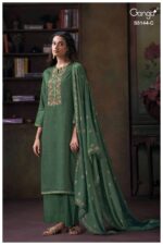 My Fashion Road Ganga Fashion Terrie Premium Cotton Satin Salwar Suit | S5144 – C