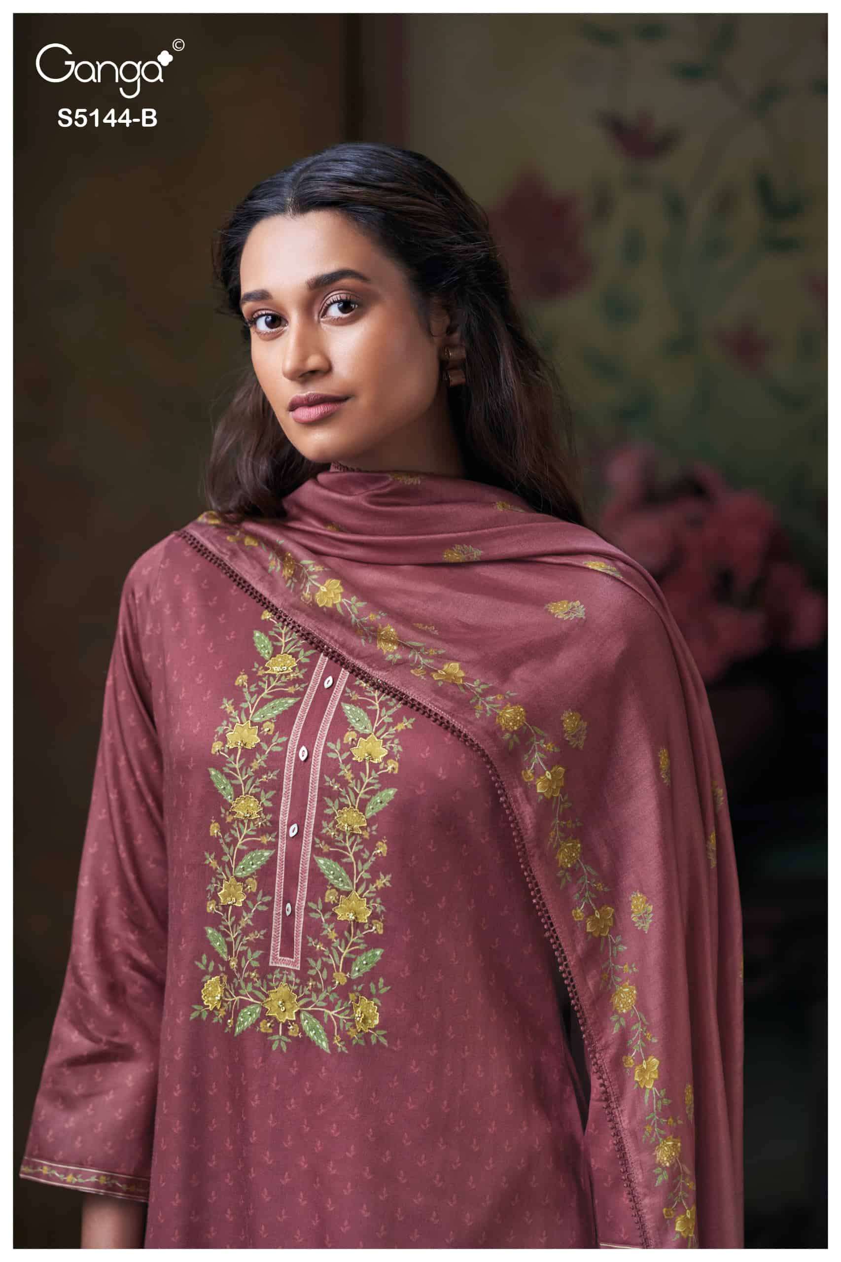 My Fashion Road Ganga Fashion Terrie Premium Cotton Satin Salwar Suit | S5144 – B My Fashion Road Ganga Fashion Terrie Premium Cotton Satin Salwar Suit | S5144 – B