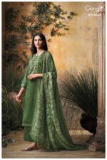 My Fashion Road Ganga Fashion Urvita Exclusive Cotton Satin Dress | S5143 -B