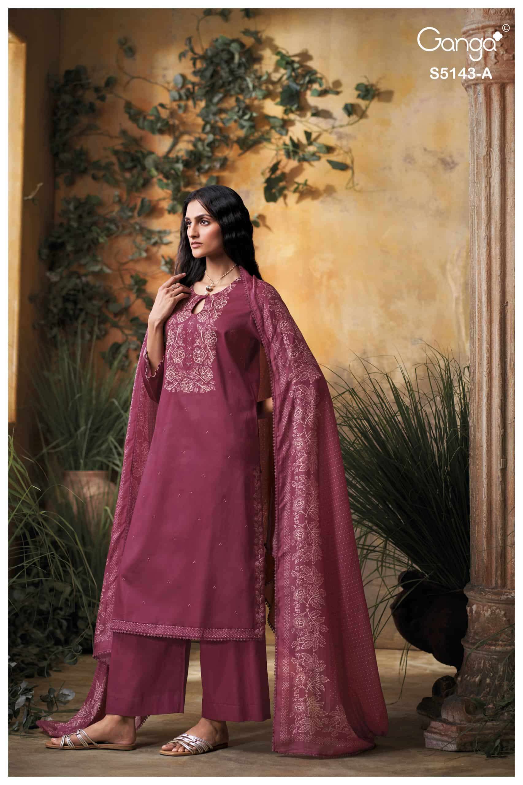 My Fashion Road Ganga Fashion Urvita Exclusive Cotton Satin Dress | S5143 – A My Fashion Road Ganga Fashion Urvita Exclusive Cotton Satin Dress | S5143 – A
