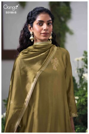 My Fashion Road Ganga Fashion Viyati Pure Woven Silk Premium Suits | S5198 – B