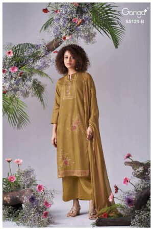 My Fashion Road Ganga Fashion Yalina Fancy Cotton Satin Salwar Suit | S5121 – B My Fashion Road Ganga Fashion Yalina Fancy Cotton Satin Salwar Suit | S5121 – B