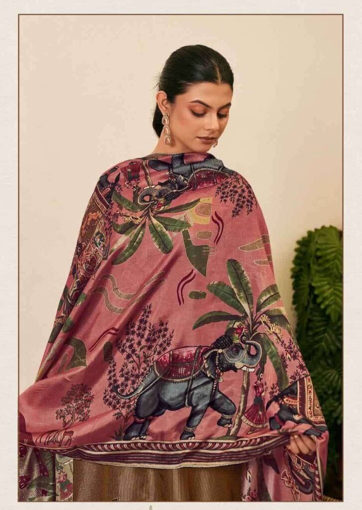 My Fashion Road Jay Vijay Anitraa Fancy Tussar Silk Latest Suit Sets | 3330 – A