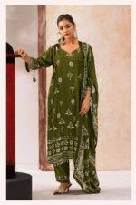 My Fashion Road Jay Vijay Meeha Designer Silk Premium Ladies Suit | 3316 – A