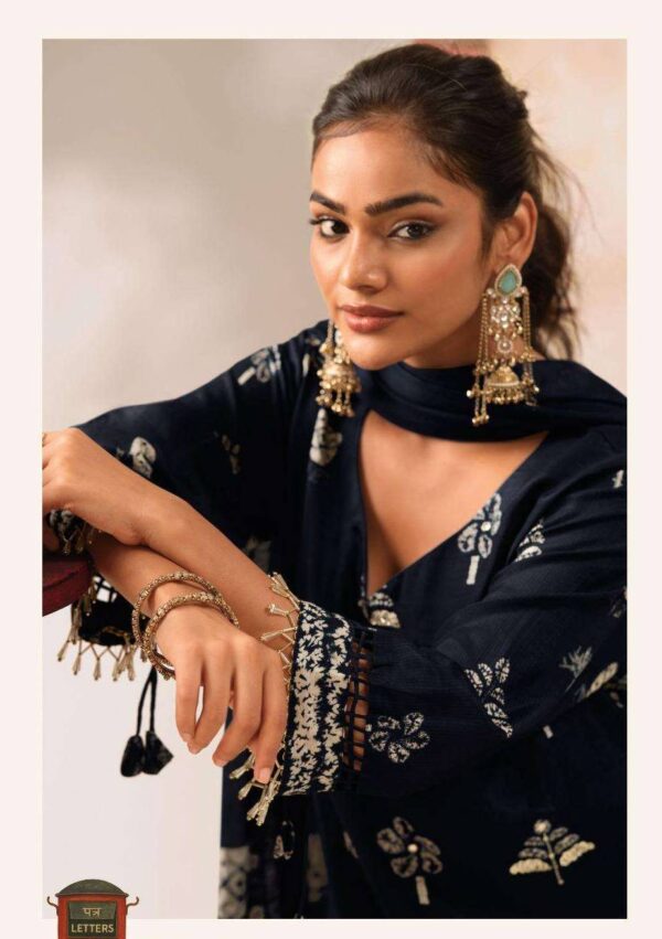 My Fashion Road Jay Vijay Meeha Designer Silk Premium Ladies Suit | 3316 – B