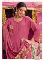 My Fashion Road Jay Vijay Pravika Fancy Muslin Silk Designer Suit | 3345 – B